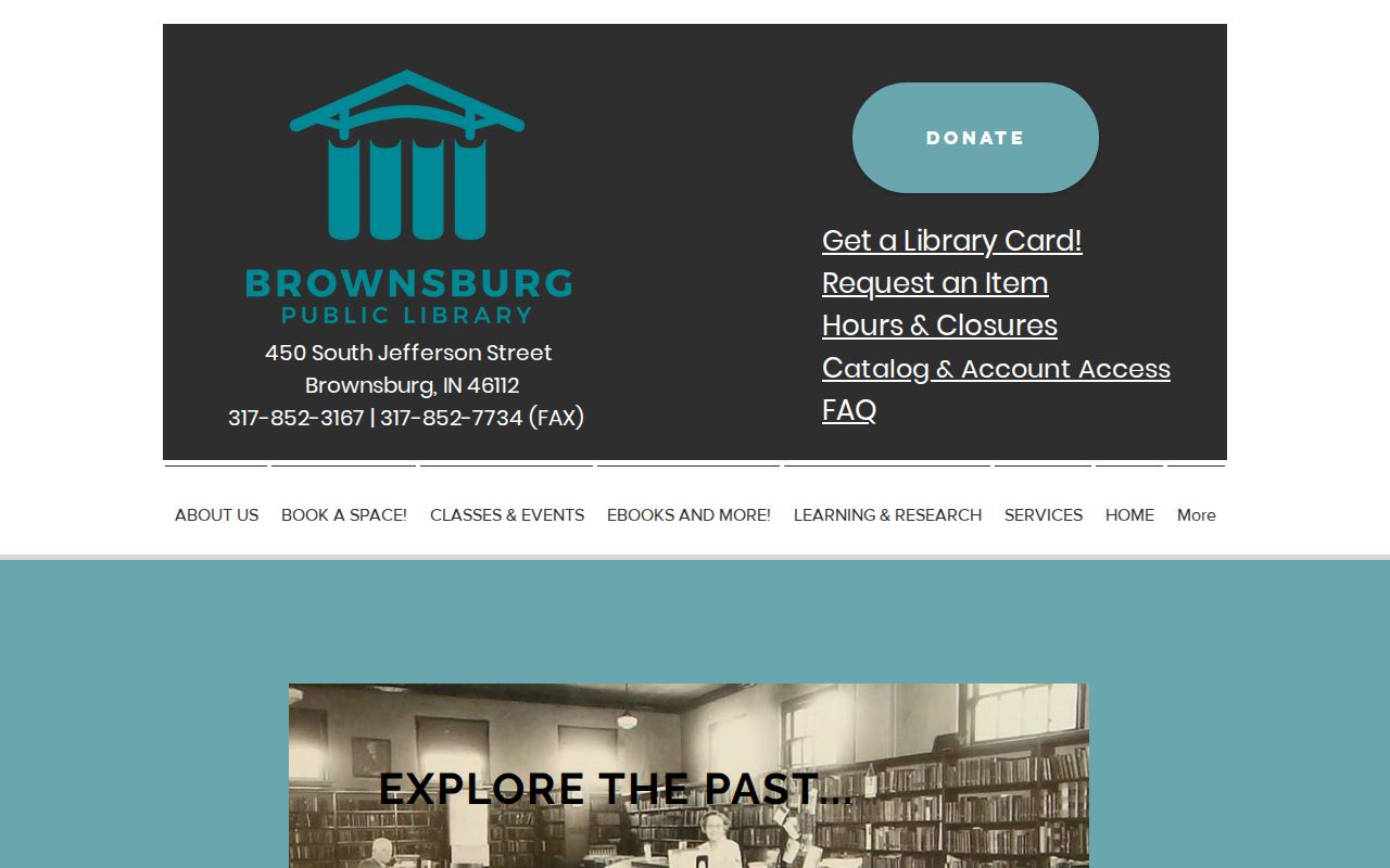 Brownsburg city directory research at the public library local history page