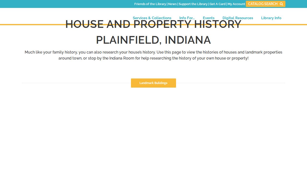 Brownsburg previous residents house and property history method