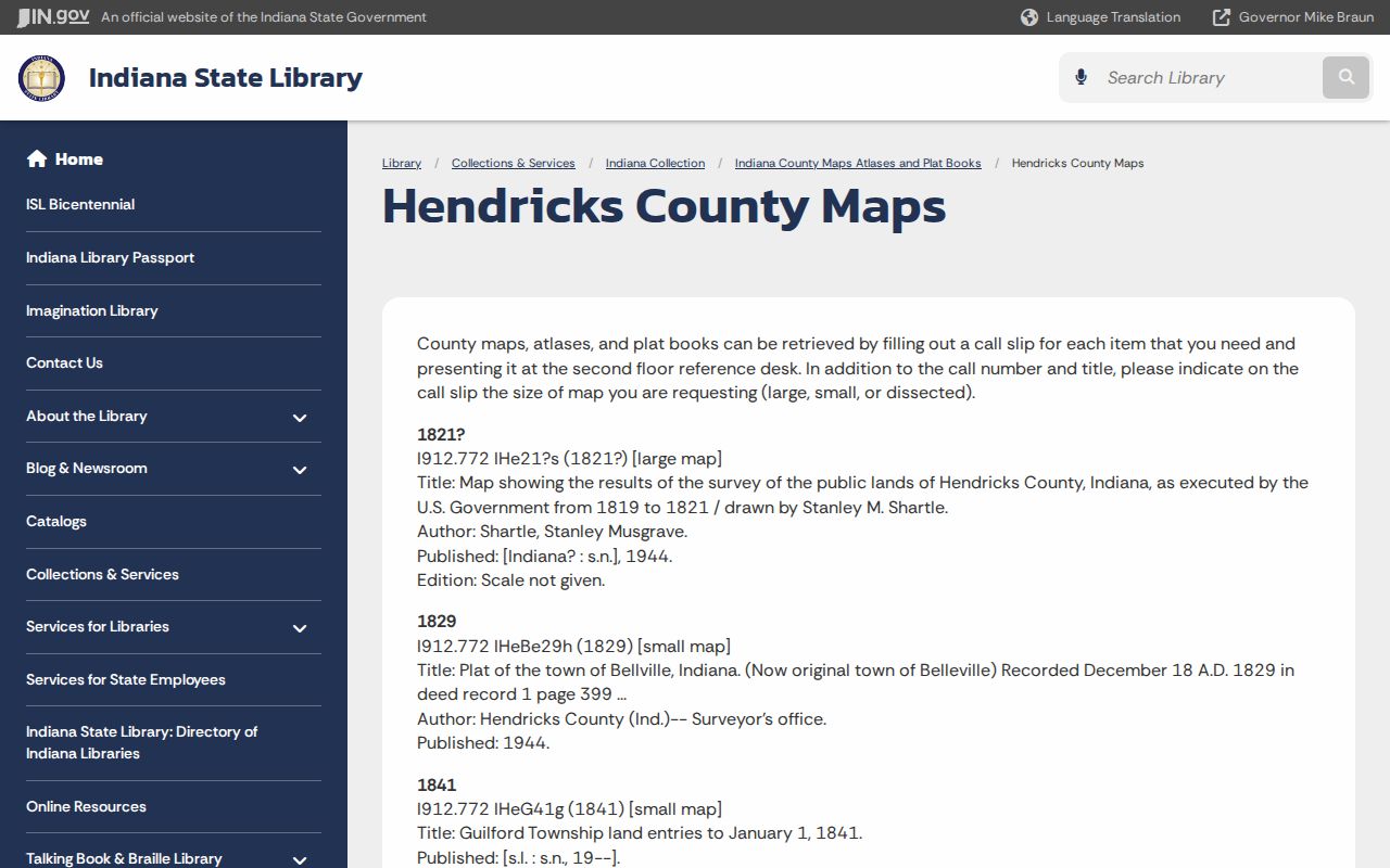 Brownsburg ZIP code directory Hendricks historical maps